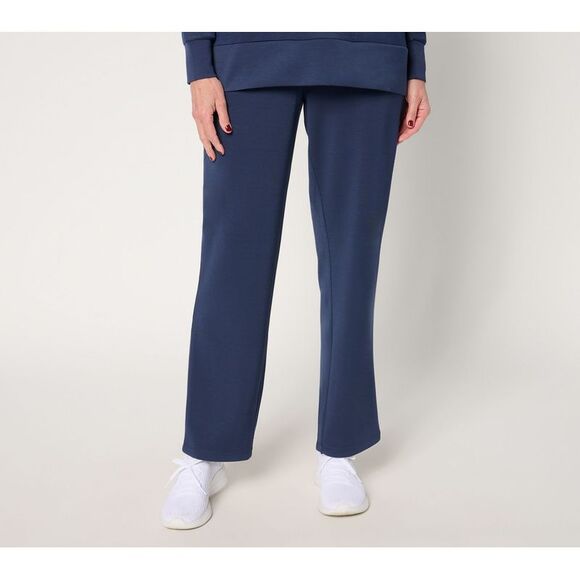 Belle by Kim Gravel Women's Petite Pants 3XP Scubaluxe Straight Blue A673904 - Picture 1 of 4